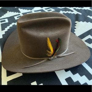 Vintage Stetson 4XB Rancher Chocolate Cowboy Hat